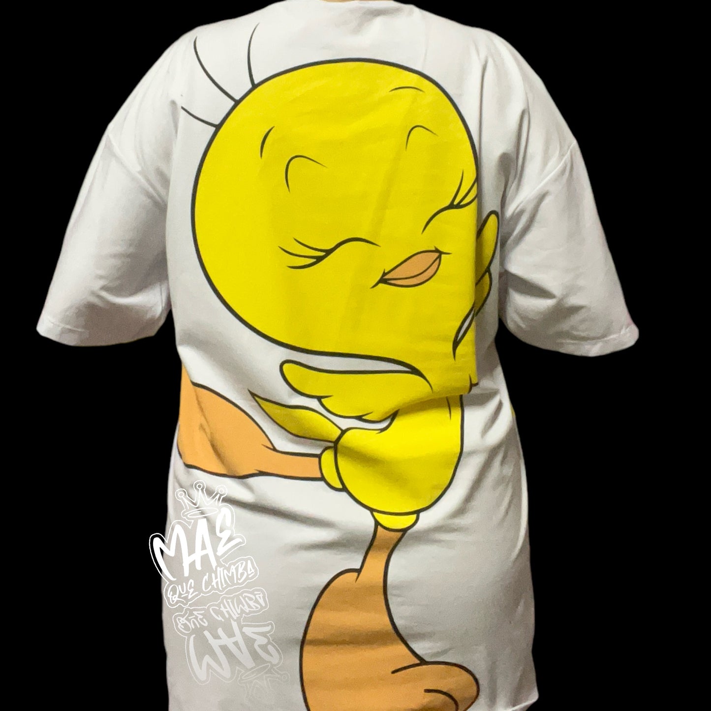 Blusón oversize Piolin blanca