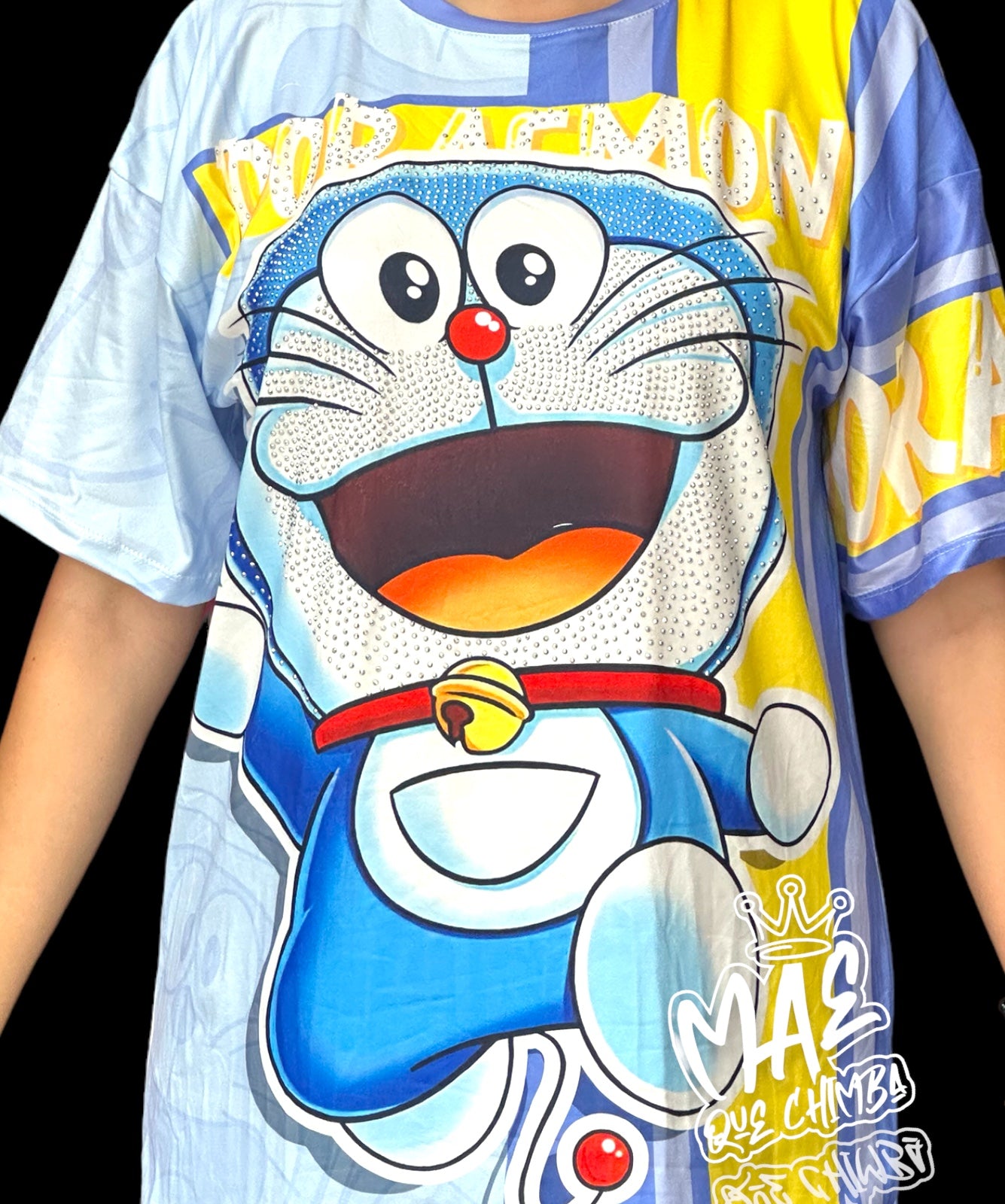 Bluson Doraemon Celeste/Amarillo OVERSIZE