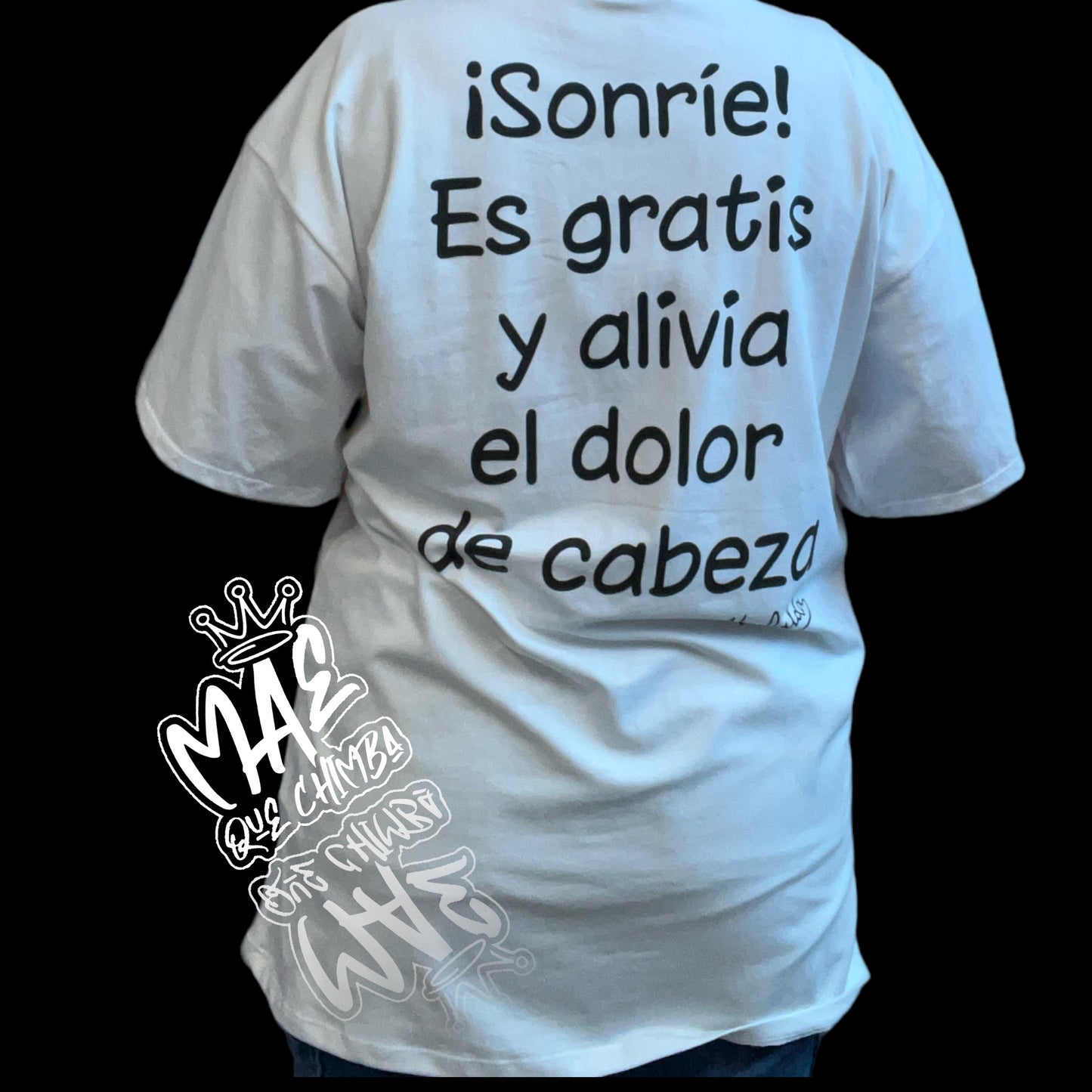 Bluson oversize Mafalda sonrie blanco