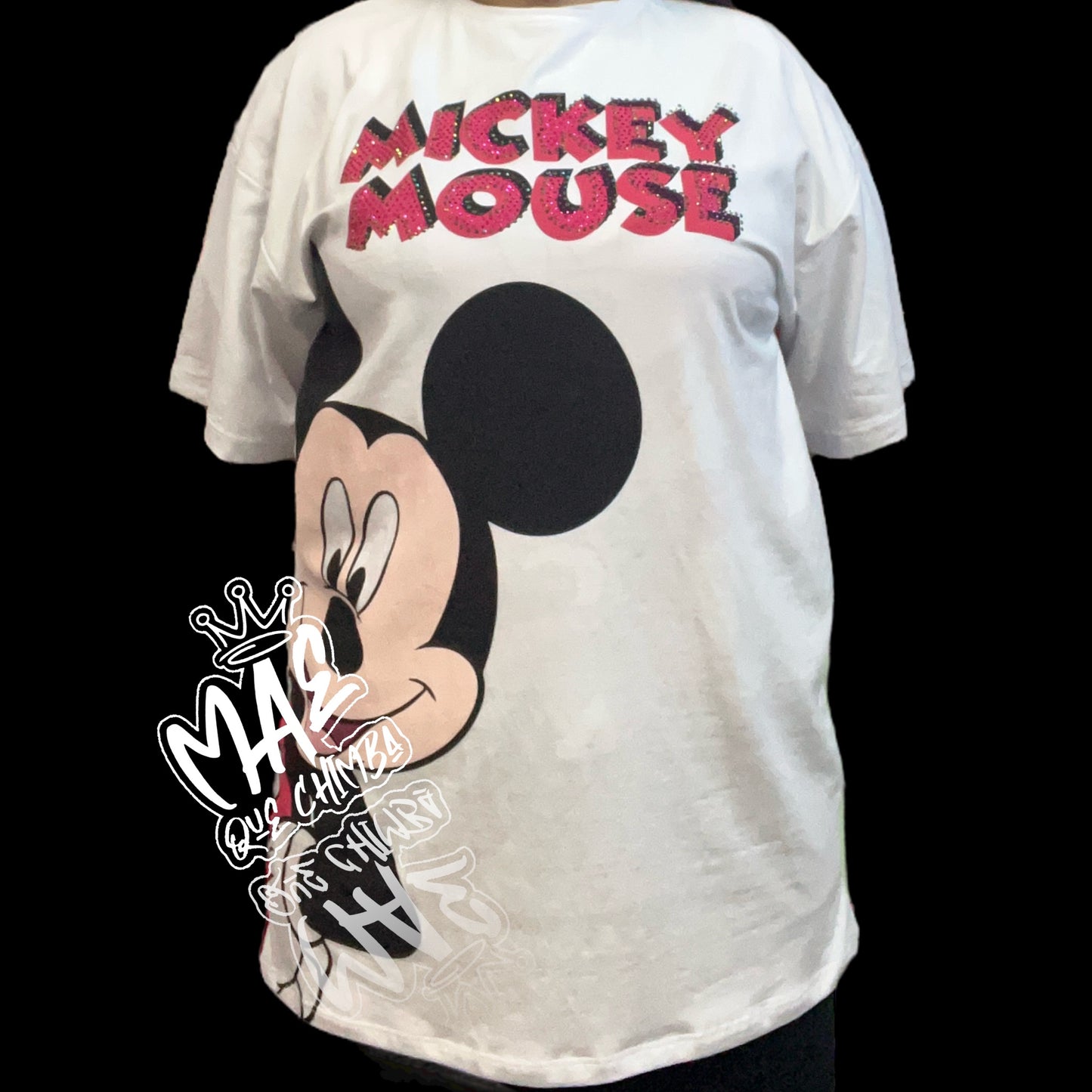 Blusón oversize Mickey Mouse blanco