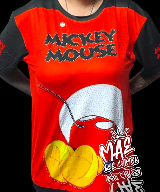 Bluson Mickey Negro rojo OVERSIZE