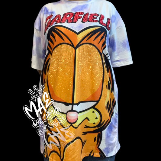 Bluson Garfield Celeste Oversize