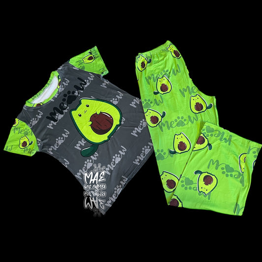 Pijama Aguacate gato Talla Única