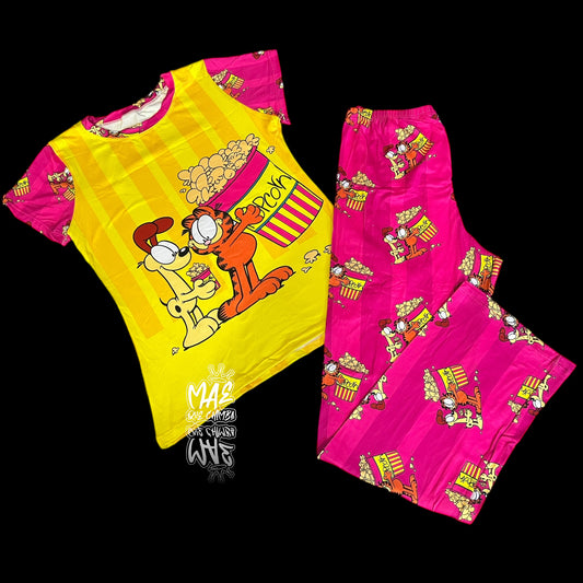 Pijama Garfield & Oddie talla única