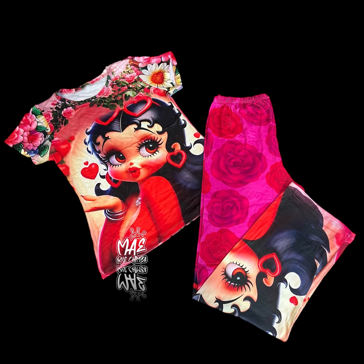 Pijama Betty Boop roja Talla Única