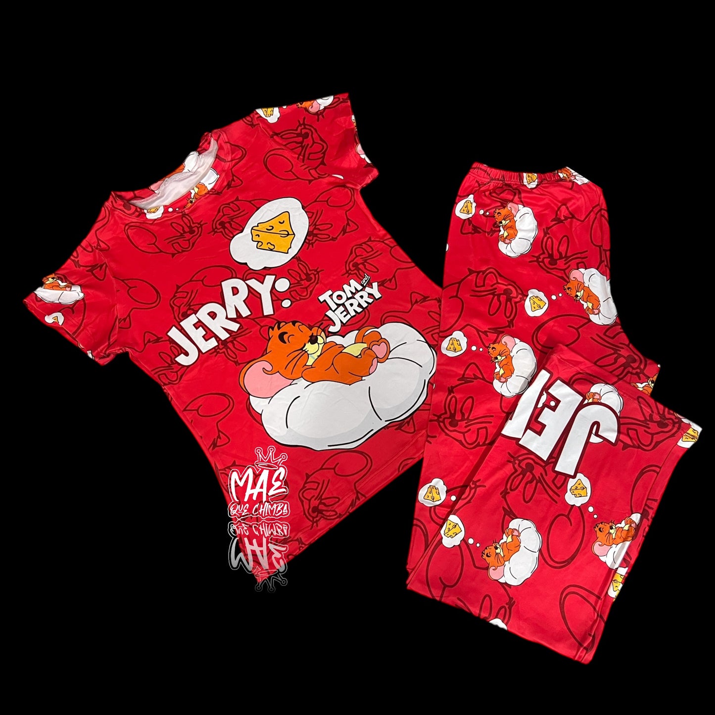 Pijama Jerry roja talla única