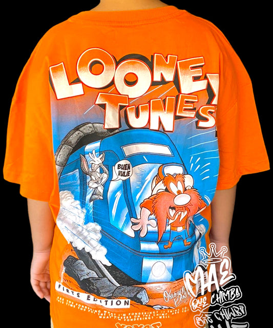 Camisa Unisex Looney Tunes Anaranjada NIÑOS